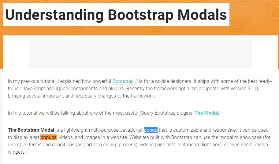  One more  practical  post  concerning Bootstrap Modal Popup