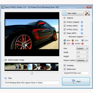 easy html5 video player